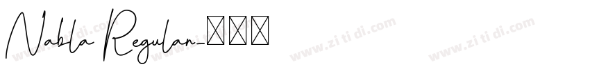 Nabla Regular字体转换